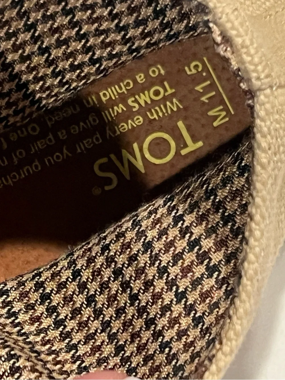 Toms light tan